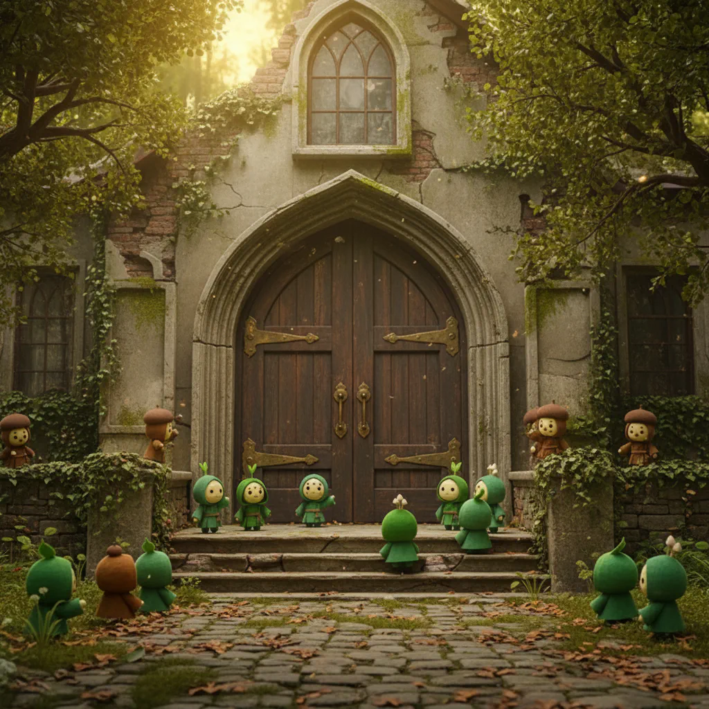 屋敷に新たな入口が出来た様子